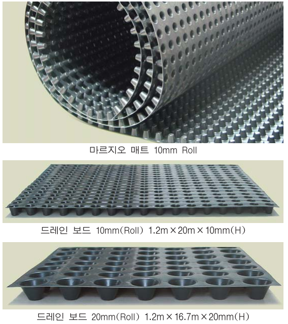 지하바닥 배수용 매트